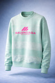 دورس پنبه ای فیروزه ای طرح BALENCIAGA/ سویشرت شیک و ترند 2026